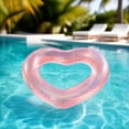 thumbnail image 5 of Pool Floats Heart-Shaped Inflatable Swim Ring, Extra-Thick Antis-Roll Pool Float, Durable Pvc Sparkle Swimming Accessory for Adults Water Parties Unisex, Ccwuwei, 5 of 6