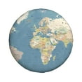 thumbnail image 2 of Gaeub World Map 14-17in Tire Cover, Spare Tire Cover, for Camper Caravan, Trailer, Car, Truck, SUV, Jeep - 14 inch, 2 of 9