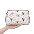 thumbnail image 4 of Picia Heart Panda Print Leather Makeup Bag Make Up Bag Travel Toiletry Bag for Her Girlfriend Teacher Teen Girl Gifts, 4 of 8