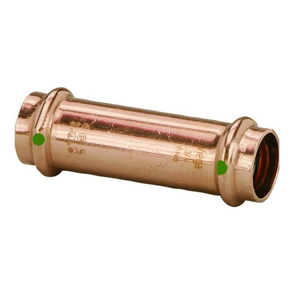 Viega 79030 2 in. ProPress Extended Coupling with O-Stop Double Press Connection & Smart Connect Technology
