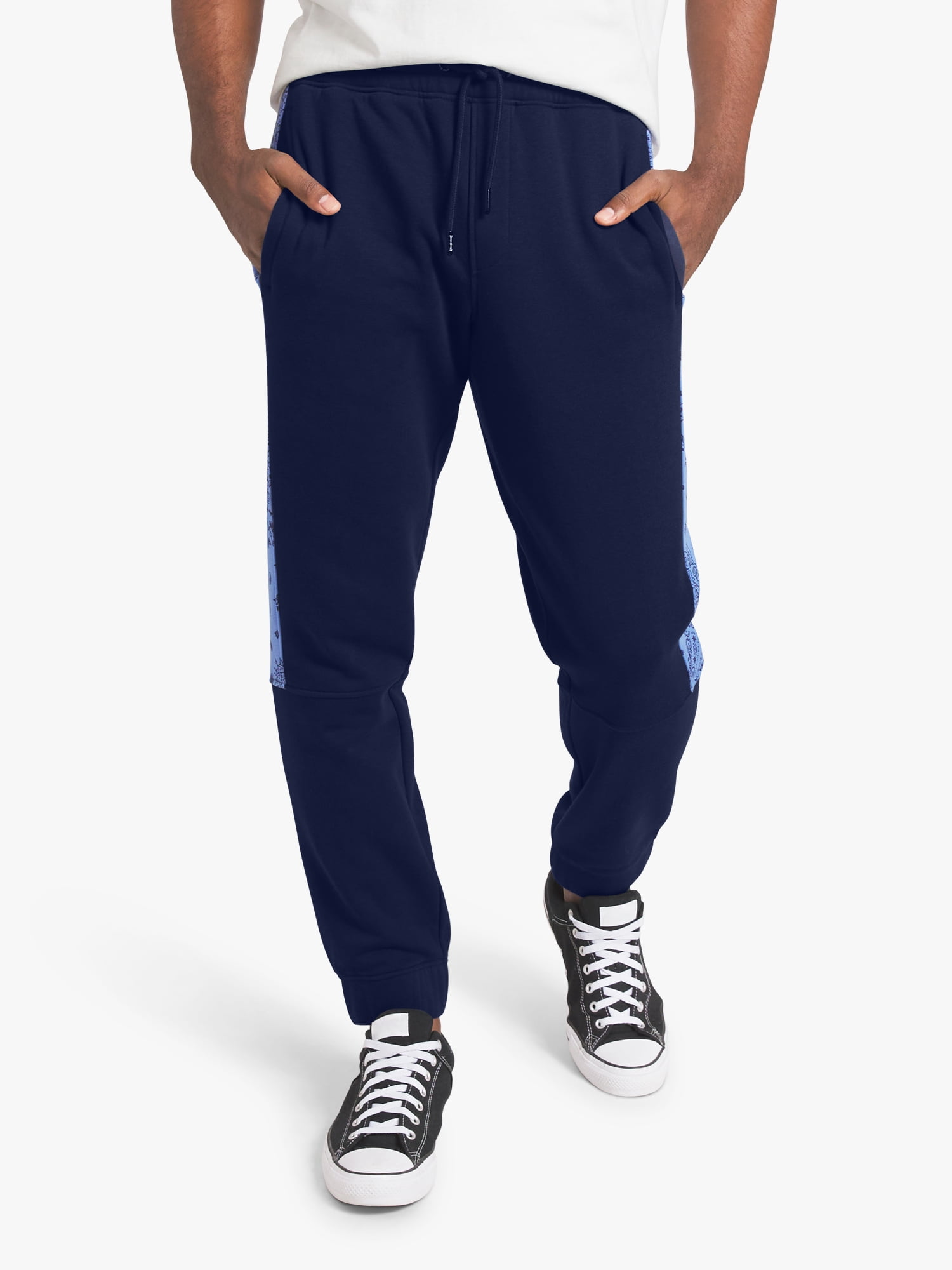 Dogg Supply by Snoop Dogg All-Gender Men's and Women's Bandana Print Fleece Joggers, Sizes XS-3XL