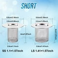 thumbnail image 2 of Tssuoun Stainless Floor Drain Filter Reusable Anti-blocking Hair Catcher Shower Bathtub Sink Mesh Basket Bathroom Small Short, 2 of 9