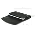 thumbnail image 3 of For Apple iPhone 13/ 13 Pro Horizontal Universal Pouch Case PU Leather Cell Phone Holster with Belt Clip and Card Slot Pocket Cover (Size 5.5") - Black, 3 of 8