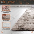 thumbnail image 3 of Alfombra De Sala Suave Decorativa Tapete Cuarto Afelpada 160x120 Cm Poliéster Antideslizante Blick Color Café, 3 of 6