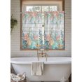 thumbnail image 4 of Summer Coastal Living Room Curtains 2 Panel, Nautical Sea Coral Shell Starfish Wood Gray Cafe Window Treatment, Farmhouse Bedroom Bathroom Kitchen Curtains Drapes 104"x45", 4 of 6