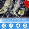 thumbnail image 4 of Unique Bargains 50cm Motorcycle Brake Clutch Oil Hose Line Screws Washers Motorcycle Hydraulic Brake Line for Motorcycles Dirt bikes ATV Black, 4 of 6