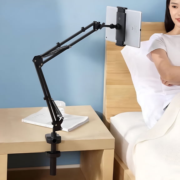 LAMIRO Tablet Stand Phone Holder Holder for Desk Mount[Ultra Sturdy] with Clamps Kindle Holder for Bed Gooseneck Phone Tablet Holder Mount Phone Stand fits All Phone Kindle 4-11" Device