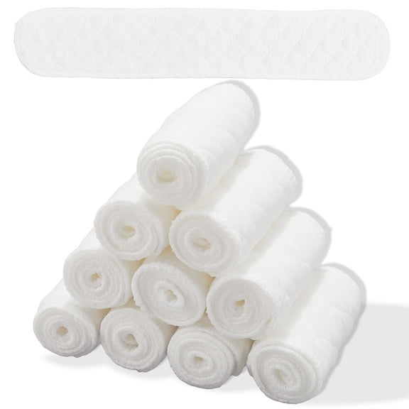 20pcs Breathable Cotton Reusable Breast Pads Breastfeeding Pads White 465x85x3mm