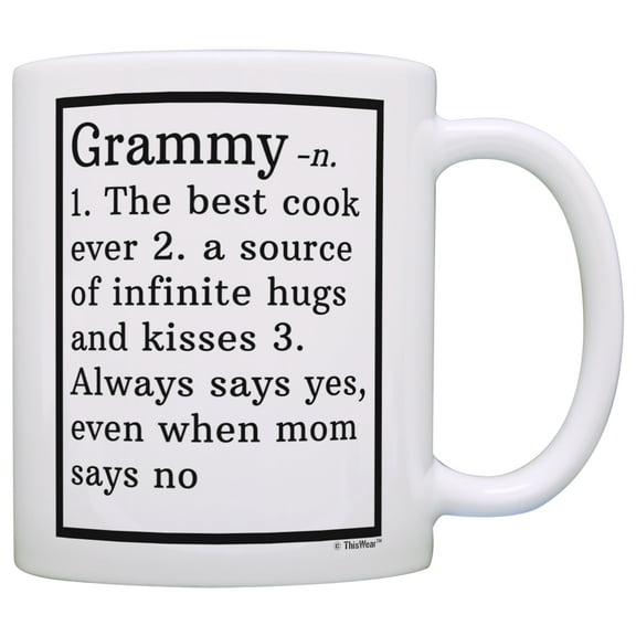 ThisWear Grammy Gifts Grammy Grandma Definition Grammy Coffee Mug Grammy Coffee Cup Grammy 11 ounce Coffee Mug Pink