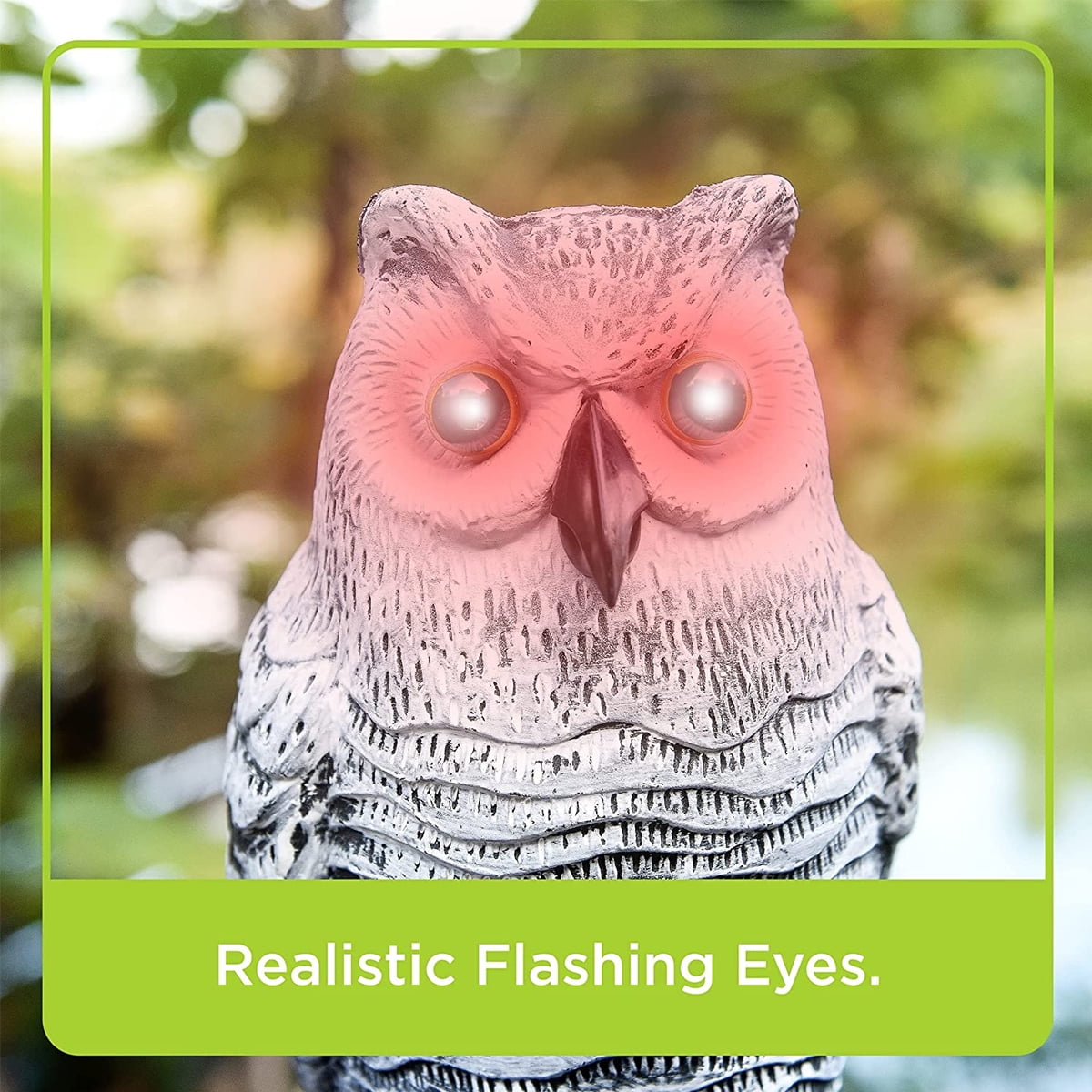 Buy CIVG Plastic Fake Owl Decoy with Flashing Eyes, Frightening Sound
