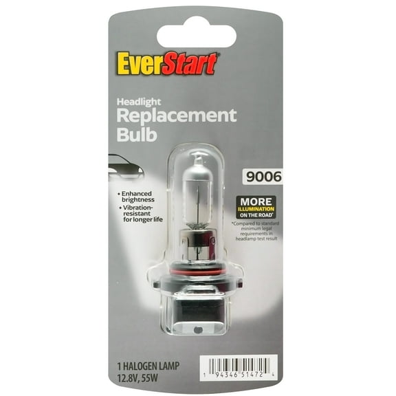 EverStart 9006 Halogen Headlight Bulb, 1 pack, Compatible with Multiple Cars