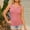 Pink womens tank tops, variant on Wycnly Womens Tank Tops Casual Button Down Cozy Knitted Ribbed Slim Fit Vest Tops Summer Fashion Solid V-Neck Sleeveless Shirts Blouse Gray Free Size