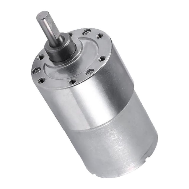 maskred 37GB-3530 12V DC High Electric Motor DIY Gear Box Replacement Silver 333RPM 1Set