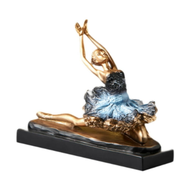 Figura de adorno de bailarina de ballet, estatua de bailarinas, regalo de escritorio, figura de bailarinas para decoración de chimenea y restaurante Estilo D