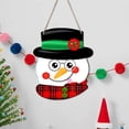 thumbnail image 4 of Muñeco de Nieve de Madera Ganfancp Cartel Colgante de Vacaciones, 4 of 7