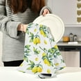 thumbnail image 6 of Dreamtimes Summer Lemon Fruit Leaves Kitchen Towels Dish Bar Tea Towel Dishcloths Set of 4 Super Absorbent Soft 18 x 28 inches, 6 of 7