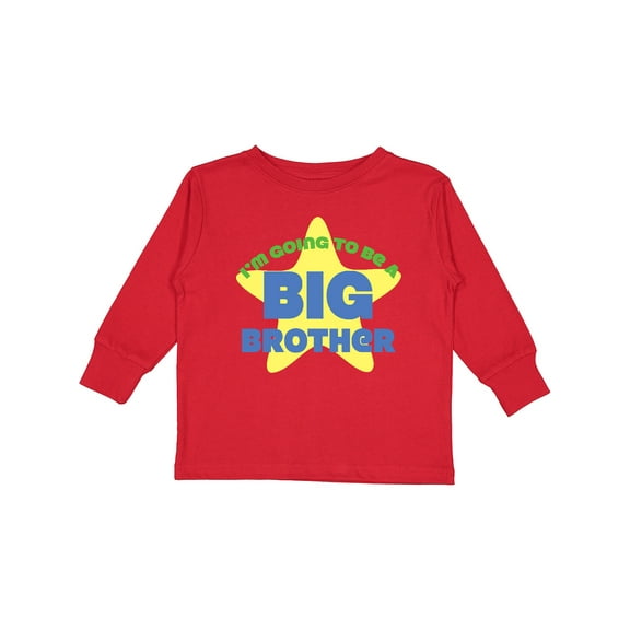 Inktastic I'm Going to Be a Big Brother Boys Long Sleeve Toddler T-Shirt