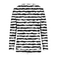 thumbnail image 4 of 2023 Chandail en Molleton de Mode pour Femmes 50 % de Rabais Liquidation Mode Imprimé T-shirt Ample Manches Longues Blouse Col Rond Hauts Décontractés Chandail en Molleton, 4 of 4
