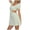 Mint Green, variant on summer Dresses for Women Drawstring Waist Puff Sleeve Square Neck Side Cutout Casual Tunic,Sizes XS-3XL