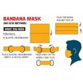thumbnail image 3 of 3 Pack 100% Cotton Bandana with 6 Elastic Head bands for DIY Face Mask US Stock Ship from Chicago (Style 23), 3 of 4