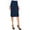 Teal, variant on Women's Casual Fitted Midi Pencil Skirt