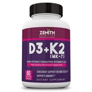 Zenith Nutrition Vitamin D3 & K2 60 Veg caps