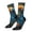 2 Black-2, variant on Neon Seahorse Underwater Realm Crew Socks for Men & Women, Breathable Casual Athletic Ankle Socks