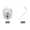thumbnail image 3 of Uxcell 6PCS Guitar Knobs Metal, Volume Tone Control Dome Knobs 1/4" x 5/8" Potentiometer Knobs with Set Screw, Silver, 3 of 7