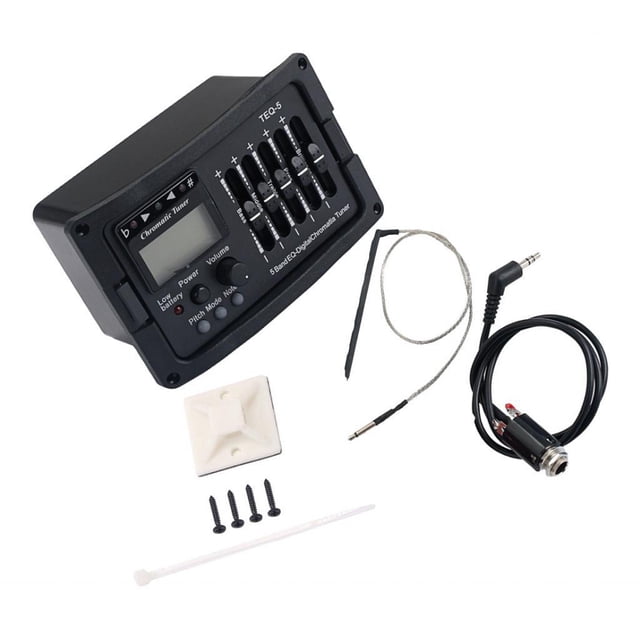 Pastilla de guitarra Greeniant TEQ-5 Band Guitar Preamp Piezo Control W/ TEQ Tuner Volume