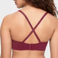 thumbnail image 3 of WarnersÂ® Simply PerfectÂ® Allover-Smoothing Bliss Wireless Lightly Lined Convertible Longline Comfort Ba RM1011T, Berry, 3 of 5