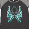 thumbnail image 4 of Inktastic Ovarian Cancer Awareness with Butterfly Ribbon Words Women's Plus Size T-Shirt, 4 of 5