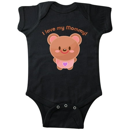 

Inktastic I Love My Mommy- cute baby bear Gift Baby Boy or Baby Girl Bodysuit