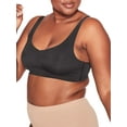 thumbnail image 2 of Women's Bali DF3496 Easylite Wirefree Bra with Back Closure (Black L), 2 of 6