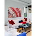 thumbnail image 2 of Red Rhodochrosite Painting Print on Wrapped Canvas, 2 of 7