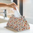 thumbnail image 5 of Goofa Squirrel Nuts Mushroom Pattern Triangle Square Tissue Box Cover, Modern PVC Leathe Facial Paper Holder,Decorative Holder/Organizer for Bathroom Vanity Countertop, 5 of 9