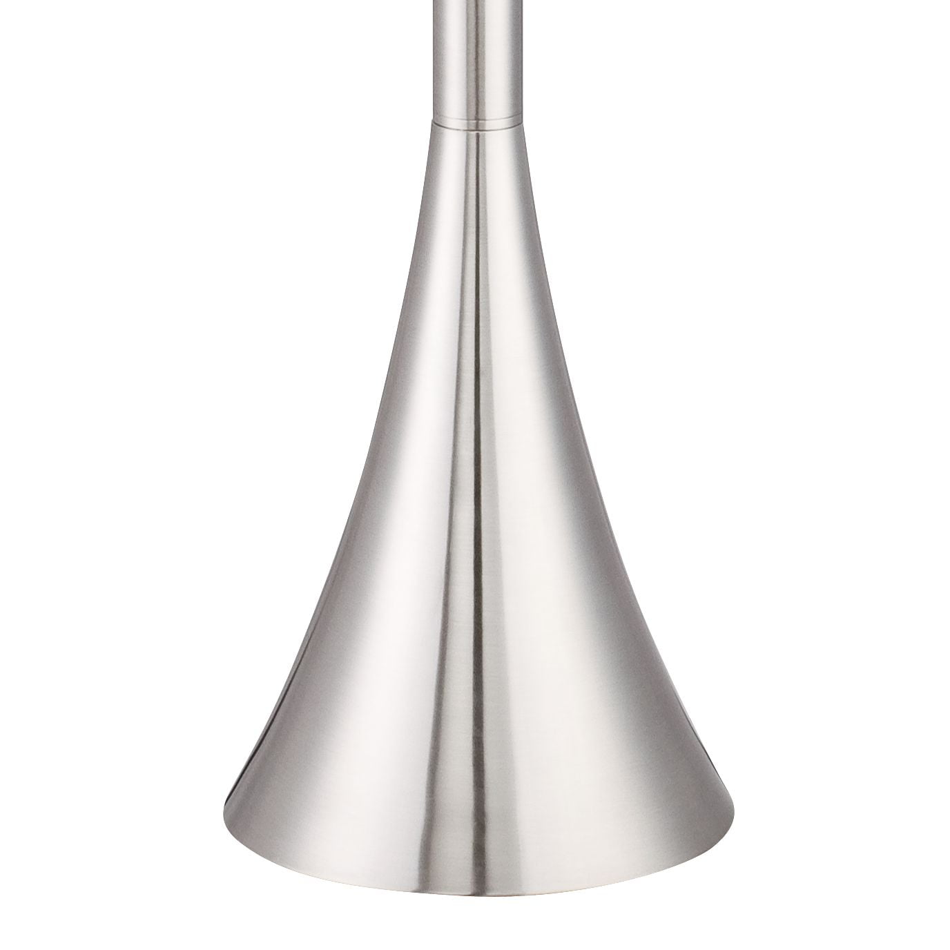 Possini euro design modern torchiere floor lamp brushed nickel sale white glass shade foot dimmer for living room bedroom uplight