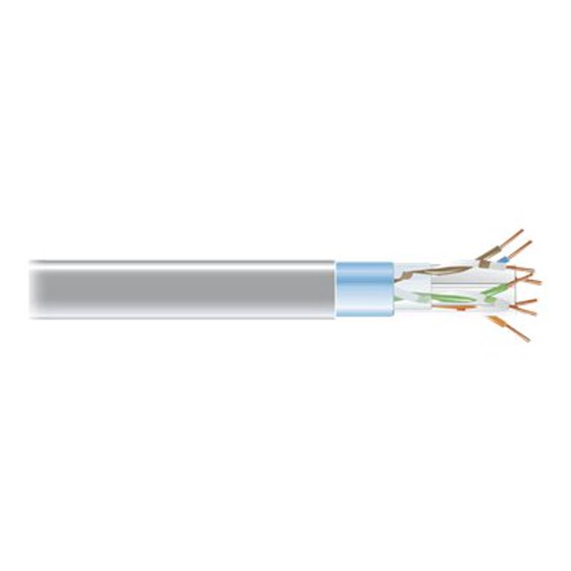 Black Box CAT6 - Bulk cable - 1000 ft - STP - CAT 6 - plenum, solid - gray