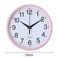 thumbnail image 6 of Oiur Round Wall Clock Simple Style High-precision Battery Operated Easy-to-Read Non-Ticking Quartz Clock Wall Decor,Grey, 6 of 7