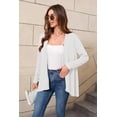 thumbnail image 4 of Witsmile Women's Lightweight Open Front Cardigans Long Sleeve Soft Casual Drape Fall Cardigan, 4 of 6