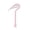 Pink, variant on 3PC Pet Knotting Comb, Cat Dog Dematting Knife with Cat Paw Design, Curved Grooming Tool for Removing Mats and Tangles,4.33 in.