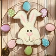 thumbnail image 3 of Serafina Home Easter Bunny Eggs Door Wreath Easter Wall Hanging Decoration for Home or Office, 3 of 4