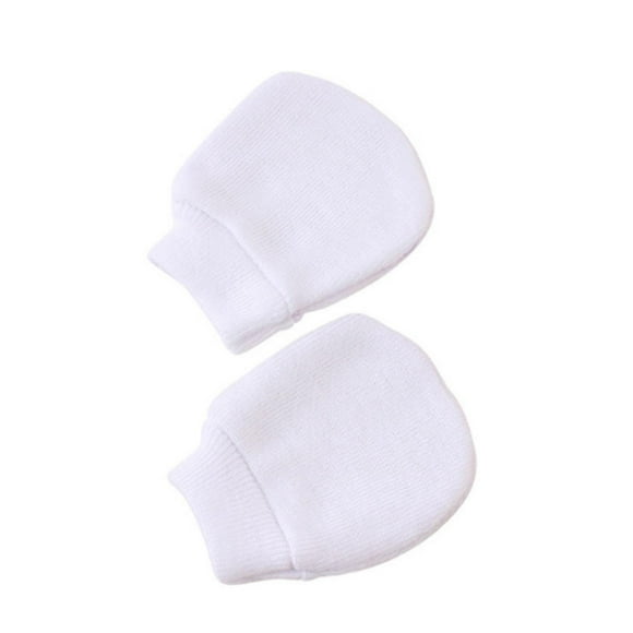 Clearance! beishanbush Gloves Newborn Baby Mittens Anti Scratch Baby Mittens No Scratch Mittens Baby Gloves for 06 Months Boys Girls (6 Pairs) One Size White