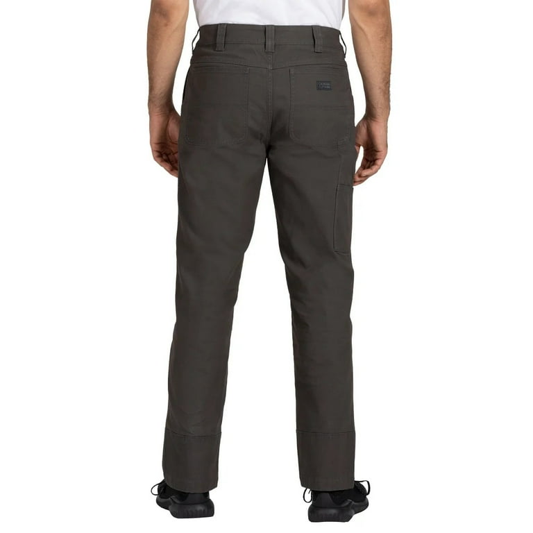 Pantalon Homme Weatherproof En Toile Stretch Gris Foncé - Taille 32x32, Neuf Avec étiquettes