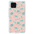 thumbnail image 1 of DistinctInk Clear Shockproof Hybrid Case for Google Pixel 4 XL (6.3" Screen) - TPU Bumper, Acrylic Back, Tempered Glass Screen Protector - Preppy Pattern - Turtles on Pink Background, 1 of 1