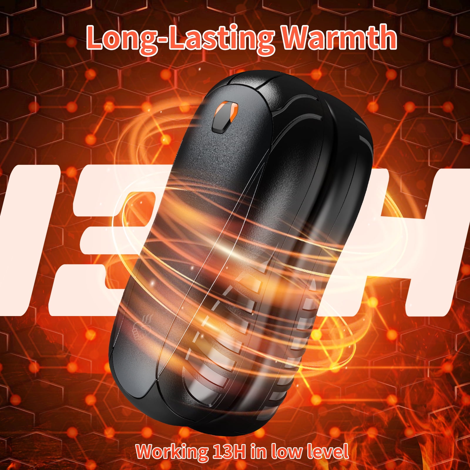 Hand Warmers Rechargeable,1 Pack 4000mAh Electric Portable Pocket Heater, Heat Therapy Great for Outdoors, Hunting, Golf, Camping, Warm Gifts
