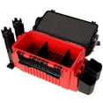 thumbnail image 3 of Large Dual-Layer Fishing Tackle Box Organizer With 2 Rod Holders And Cup Holders For Outdoor Fishing Adventures, 3 of 13