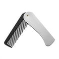thumbnail image 2 of Herunwer Stainless Steel Folding Comb - Hair and Beard Comb with Cover for Men - Ideal for Grooming, Detangling, and Styling., 2 of 9
