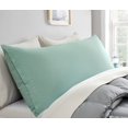 thumbnail image 1 of Entisn Juego de 2 fundas de almohada para el cuerpo de 1800 hilos de microfibra cepillada, suave y acogedor con cremallera oculta, 20 x 55 pulgadas, color verde salvia, 1 of 1