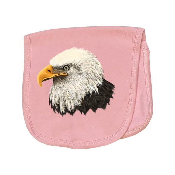 Inktastic Bald Eagle Baby Burp Cloth