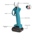 thumbnail image 6 of Electric Secateurs, 88VF Electric Cordless Pruner Pruning Shear With 1/2pc Lithium-ion Battery Efficient Fruit Tree Bonsai Pruning Cutter Efficientcutting, 6 of 7